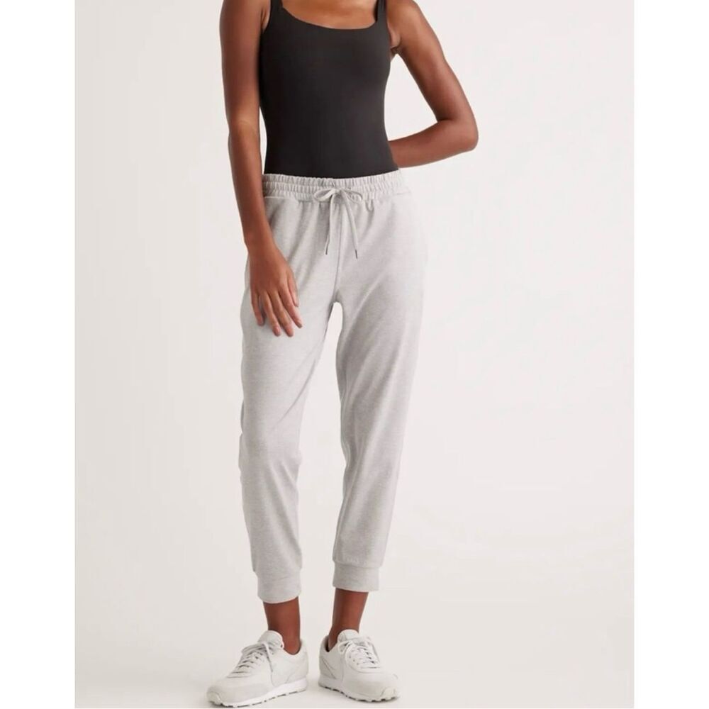 ✨Quince SuperSoft Fleece Joggers Heather Grey Sz Large Pants✨